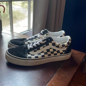 checkered vans, women’s size 7.5